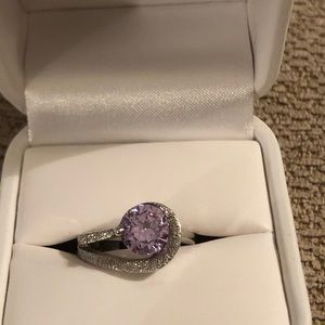 Tanzanite and sterling ring